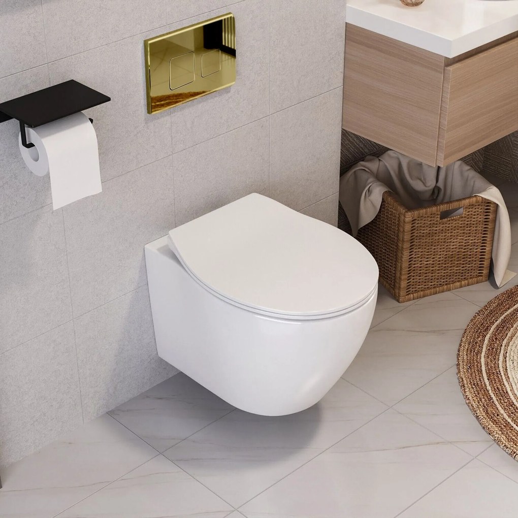 WC öblítő gomb F  Gold