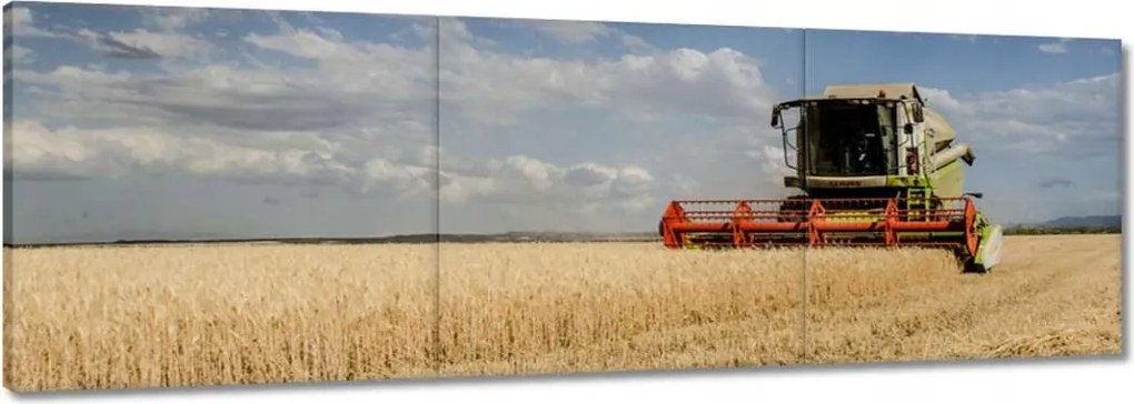 Képek 150x50 Kombájn az aratás során