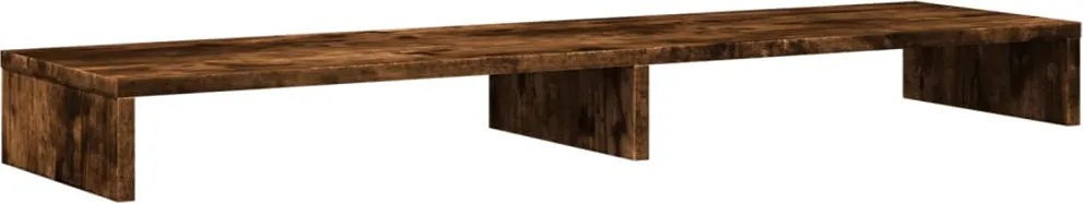 vidaXL füstös tölgy színű szerelt fa monitorállvány 100 x 27 x 10 cm