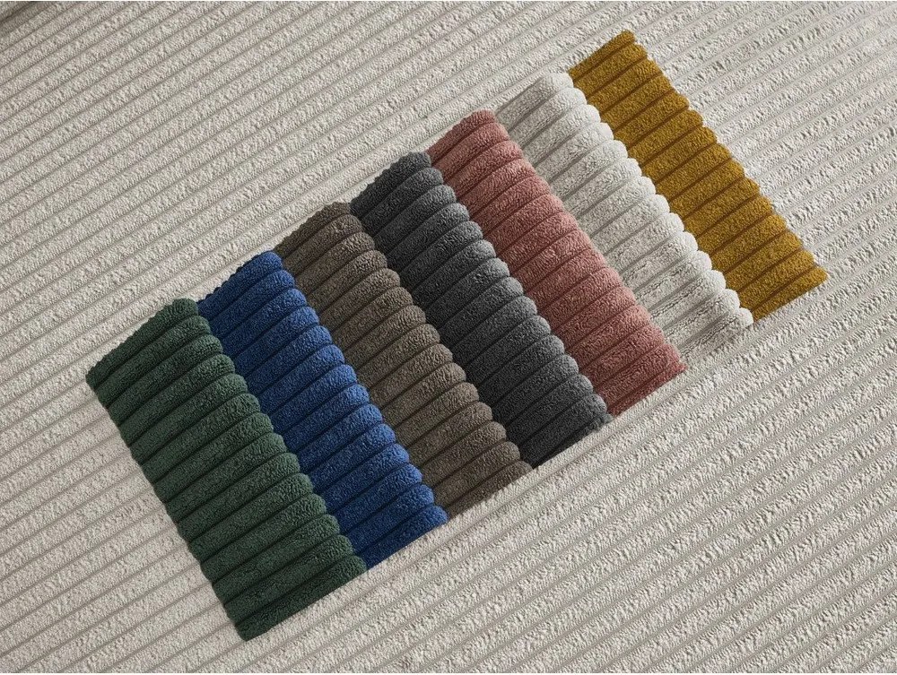 Bézs kordbársony kanapé 250 cm Tina – Bobochic Paris