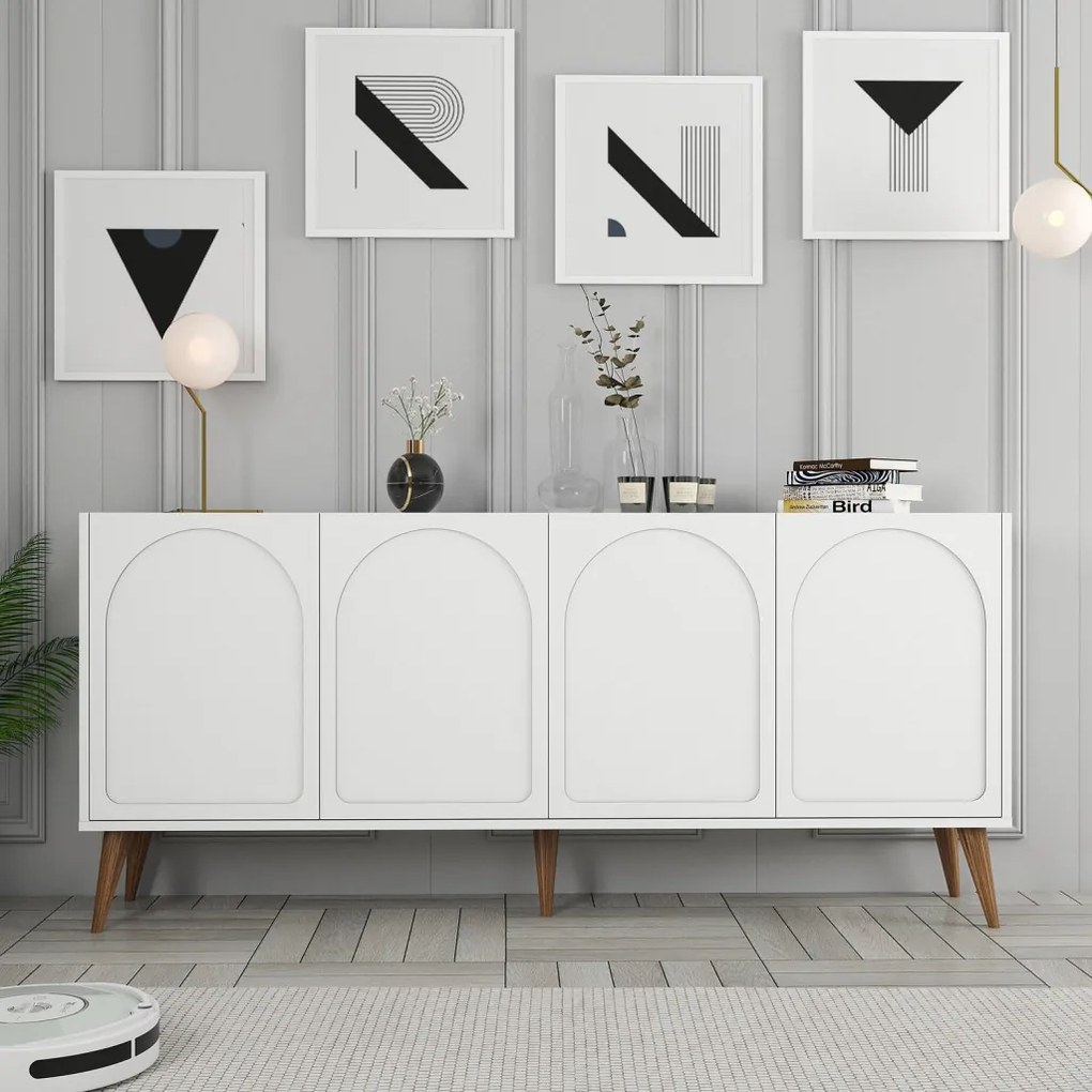 Lyon 81 - White, Walnut