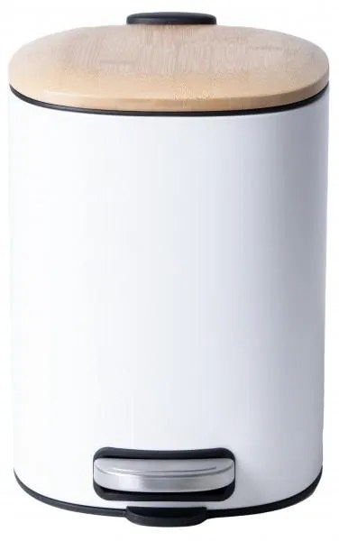 Erga Osti, lágyan záródó szemetes 5L, barna-fehér, ERG-YKA-CH.OSTI-WHT