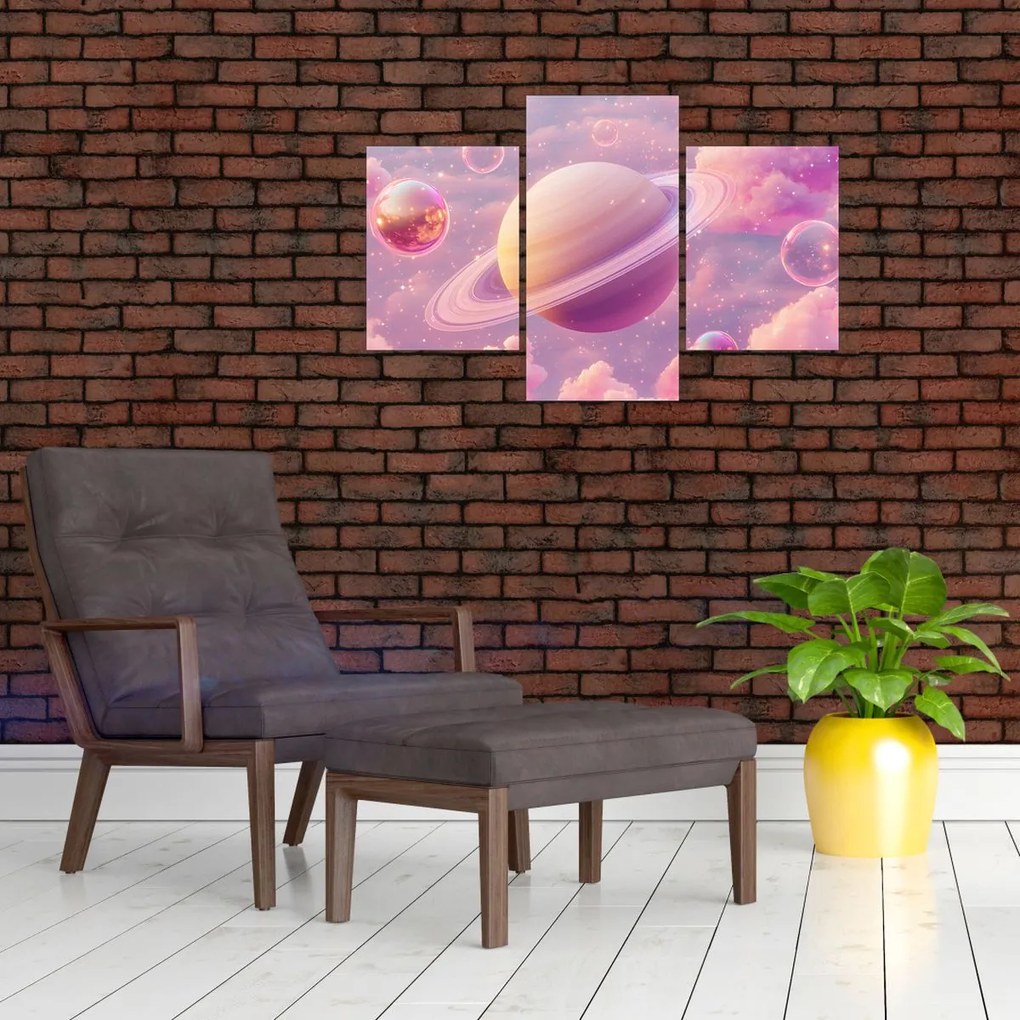Kép - Rózsaszín bolygó (90x60 cm)