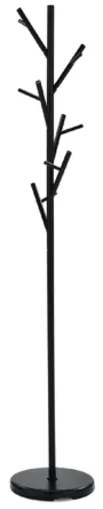 Autronic Ruhaakasztó 170 cm fém fekete 83766-02A BK