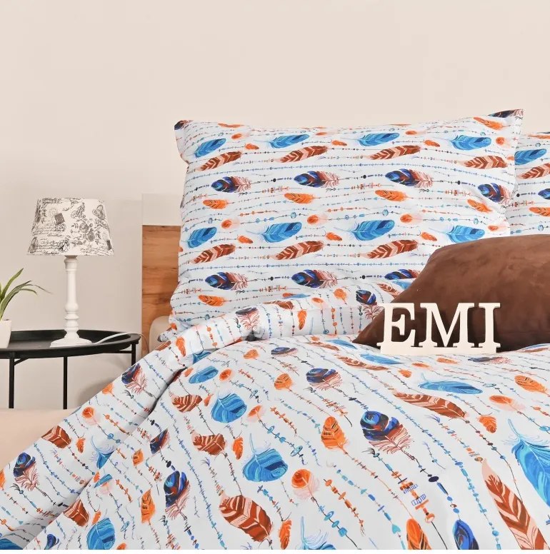 EMI Indiana pamut ágyneműhuzat, A standard egyszemélyes ágy szett tartalma: 1x 140x200 + 1x 70x90