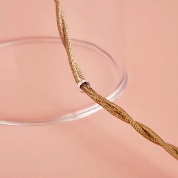 Asztali lámpa AYD 1xE27/40W/230V krémszínű/átlátszó