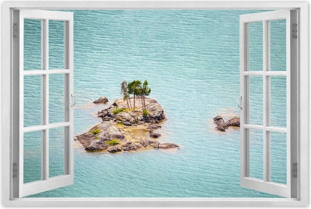 Poszterek 90x60 Pálma-sziget Óceán