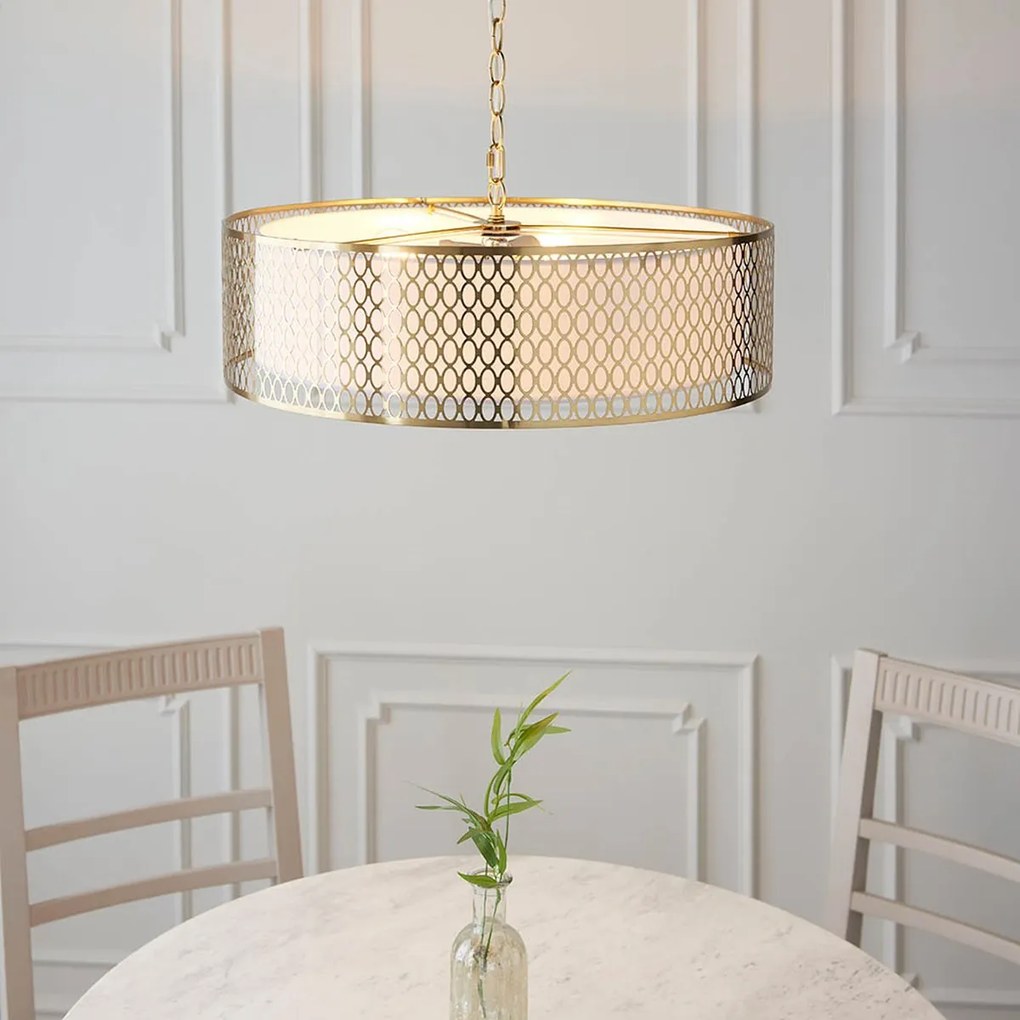 Endon glamour modern függeszték cordero fehér arany matt üveg end101569