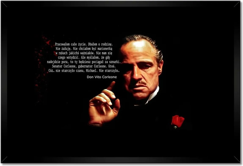 Poszterek keretben 60x40 Godfather Don Idézetek