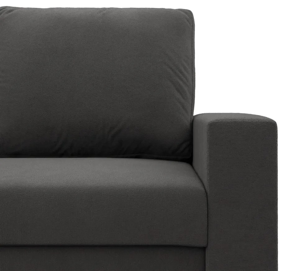 Zeus kanapéágy, szövet anyag, bonell töltet, egyenes kartámasz, szürke