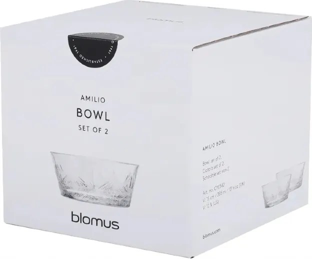 2 db 13 cm-es Blomus üvegtál szett