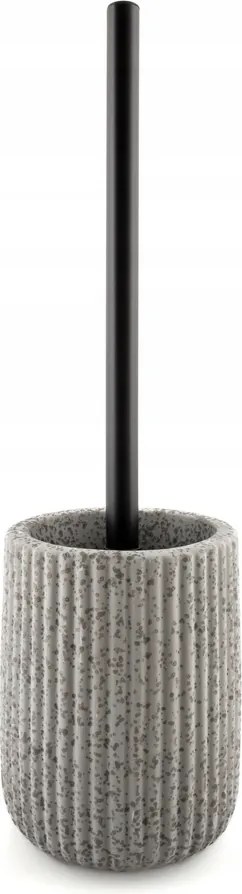 Wc kefe tárolóval Kerámia szürke fekete Avilla