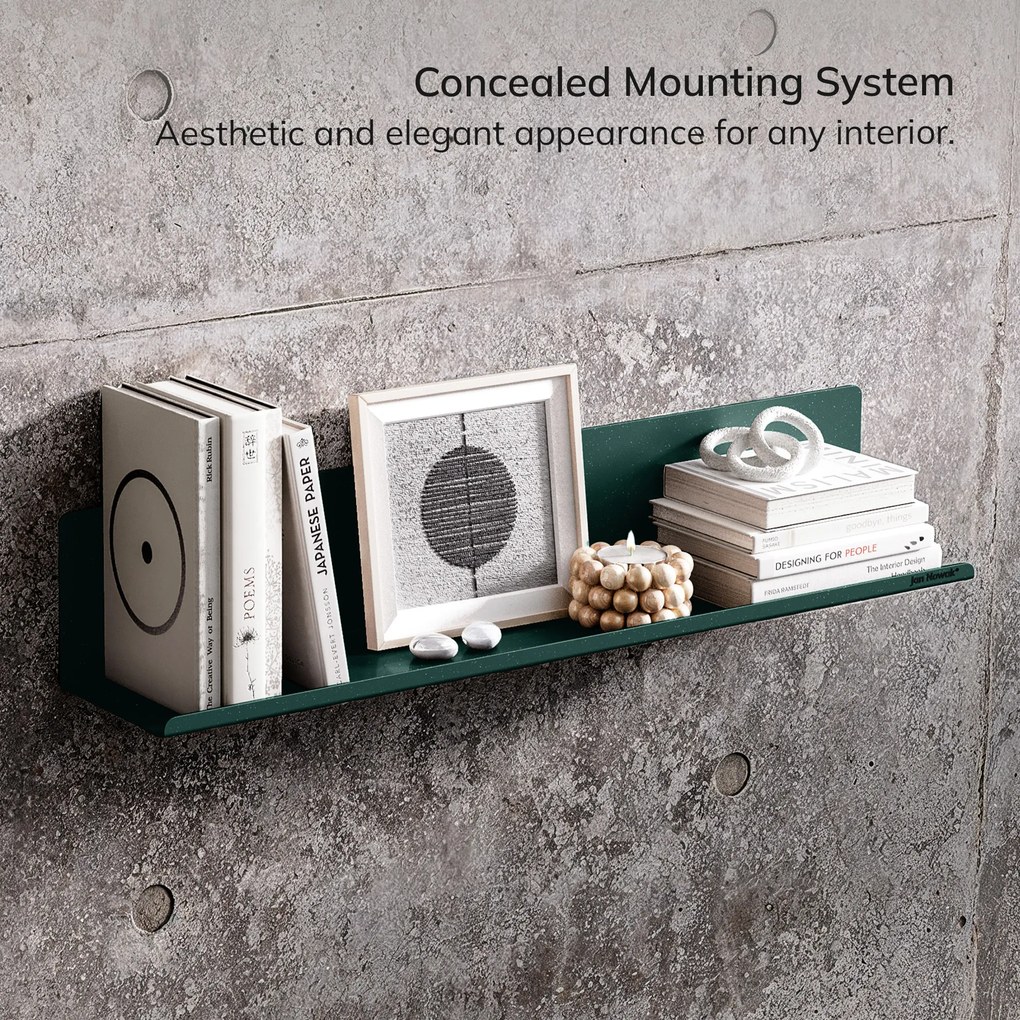 Fali polc JOANNE 700 mm, Modern: palackzöld