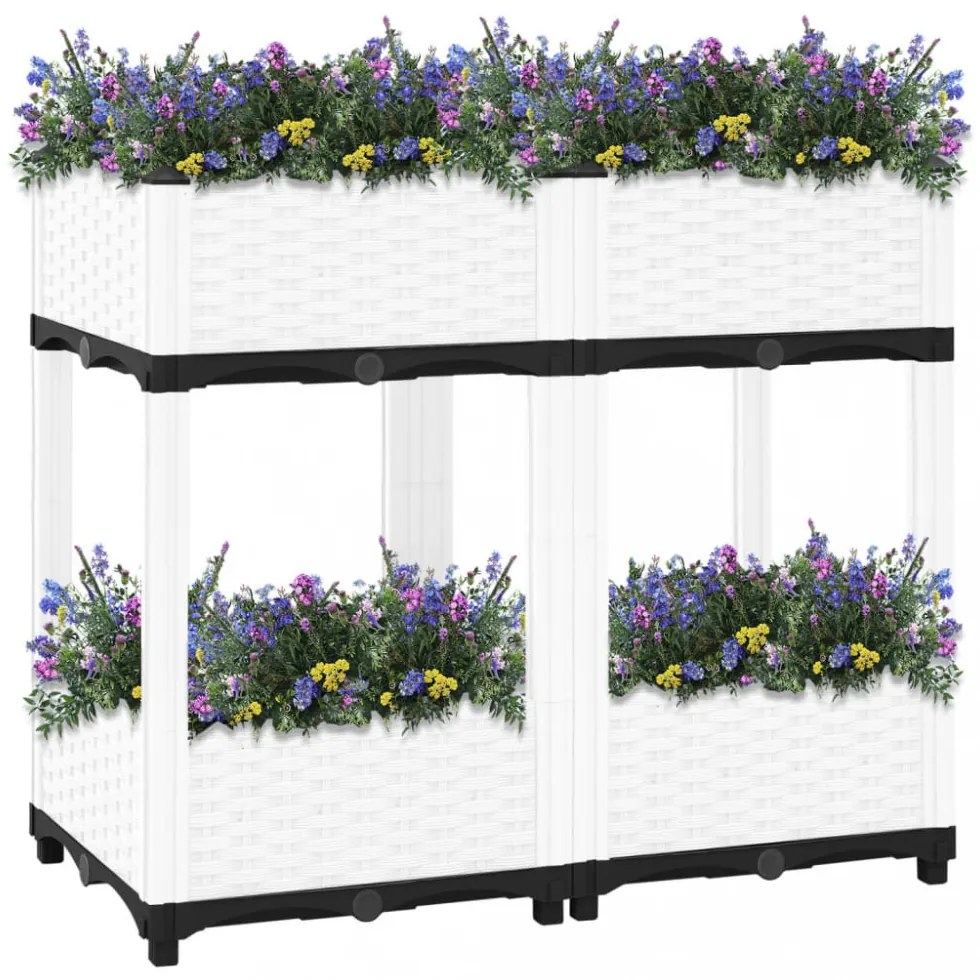 vidaXL polipropilén magaságyás 80 x 40 x 71 cm