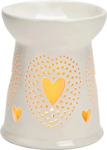 Porcelán párologtató viaszokhoz és olajokhoz: G.Wurm fehér, szíves