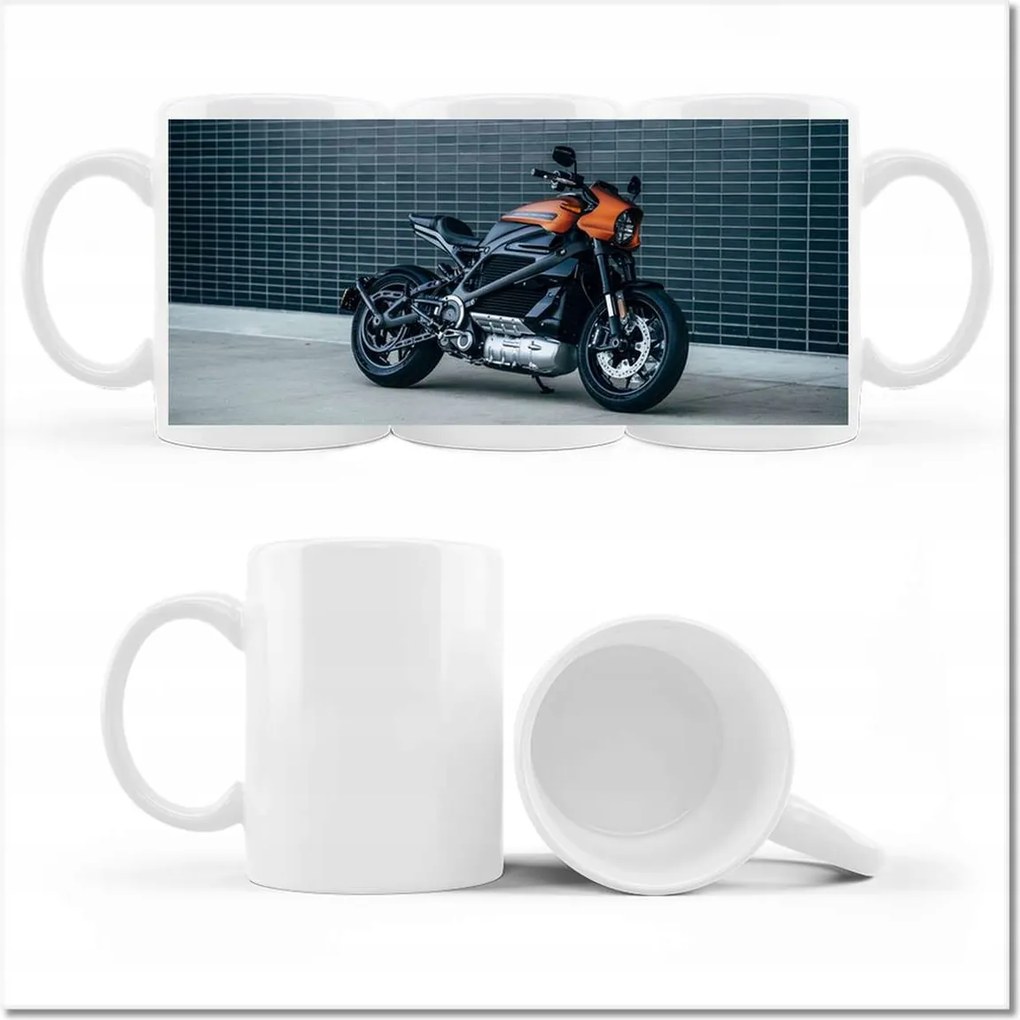 Harley Davidson nyomott mintás bögre Motorkerékpár