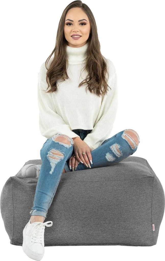 Puff Újrahasznosított ülőgarnitúra Asztal fotel Fekete