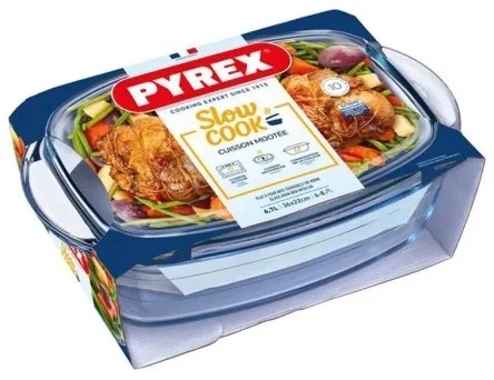 PYREX 6,7 l sütőtál fedővel