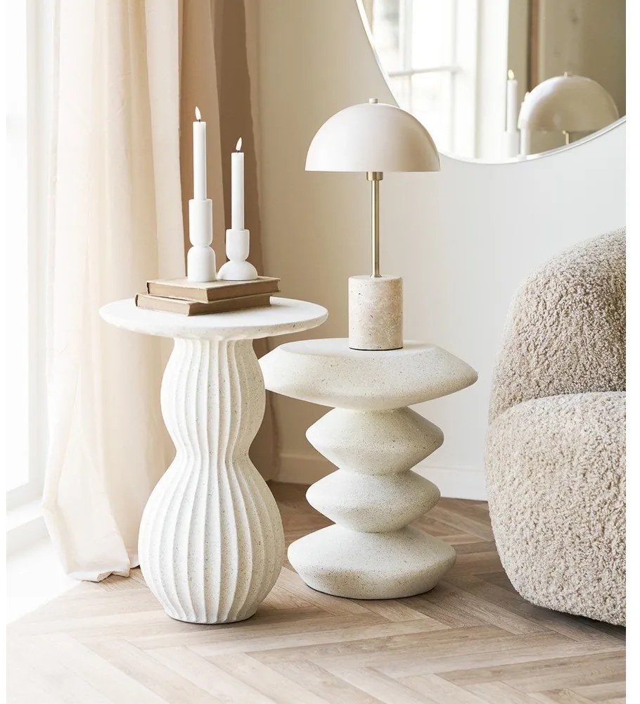 Kő kerek tárolóasztal ø 40 cm Newtown – House Nordic