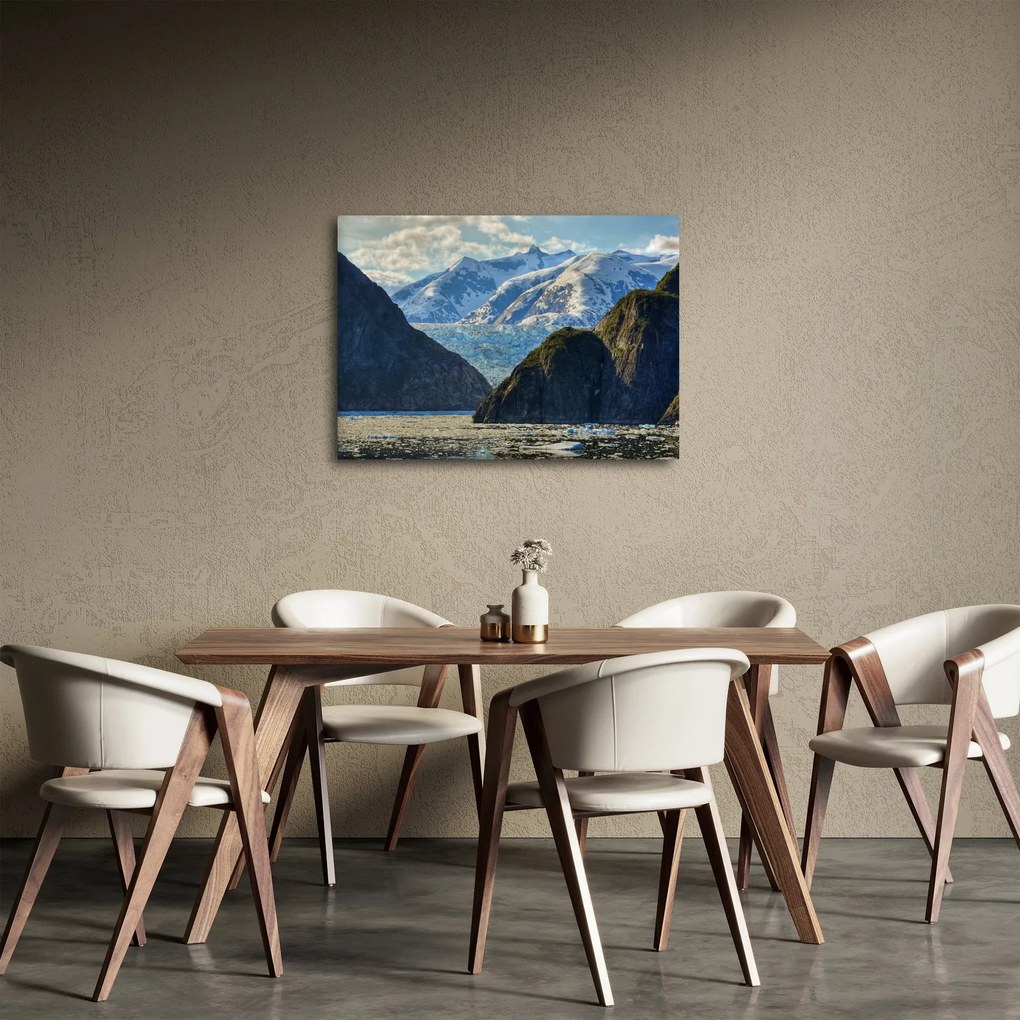 Tájkép hegyekkel (70x50 cm)