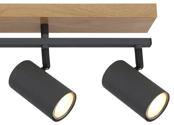 Globo 57911-5G - spotlámpa ROBBY 5xGU10/35W/230V barna/fekete