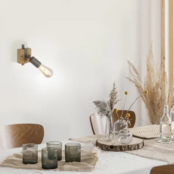 Leuchten Direkt 13471-79 - Fali spotlámpa SLAT 1xE27/40W/230V