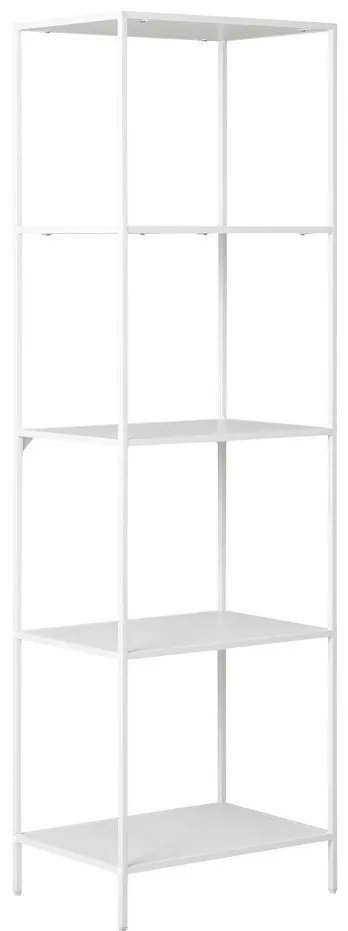 Vita polc, 5 polcos, fehér keret 51x35x170 cm