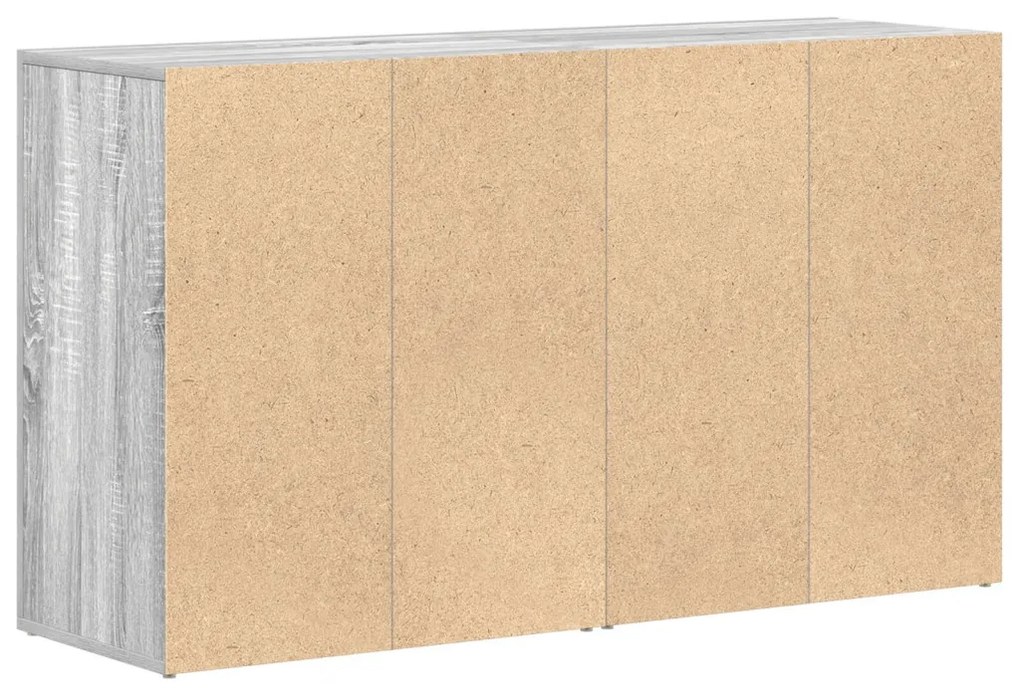 oldalszekrény Szürke Sonoma Szerelt fa 120 x 36 x 69 cm