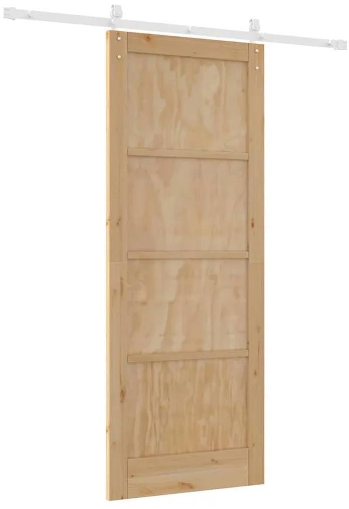 Csúszó Ajtó Természetes és fehér 83 x 211 cm