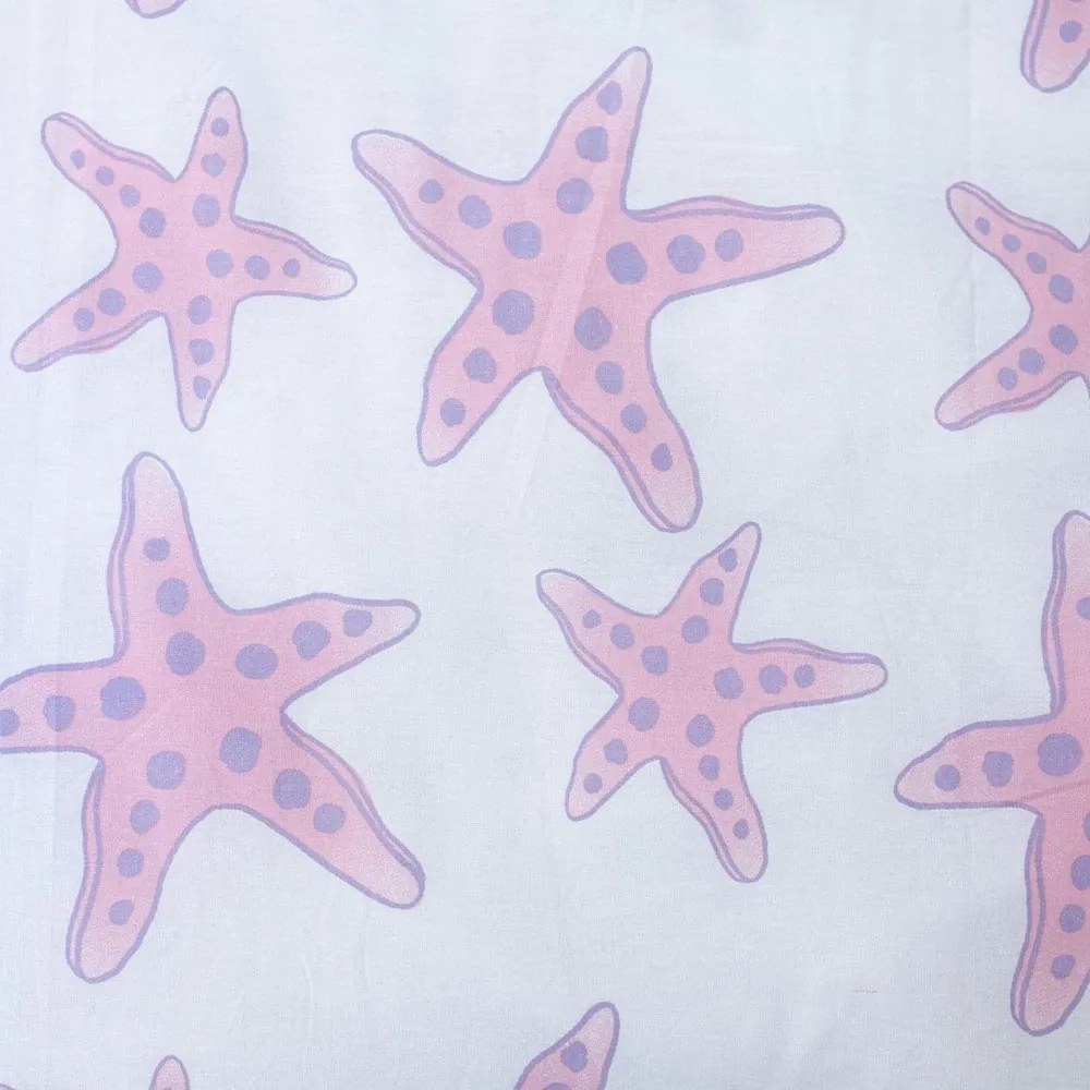 Egyszemélyes pamut gyerek ágyneműhuzat 140x200 cm Ariela "Pink" – Jerry Fabrics