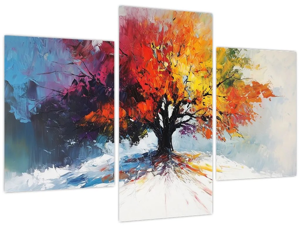 Kép - Színes fa (90x60 cm)