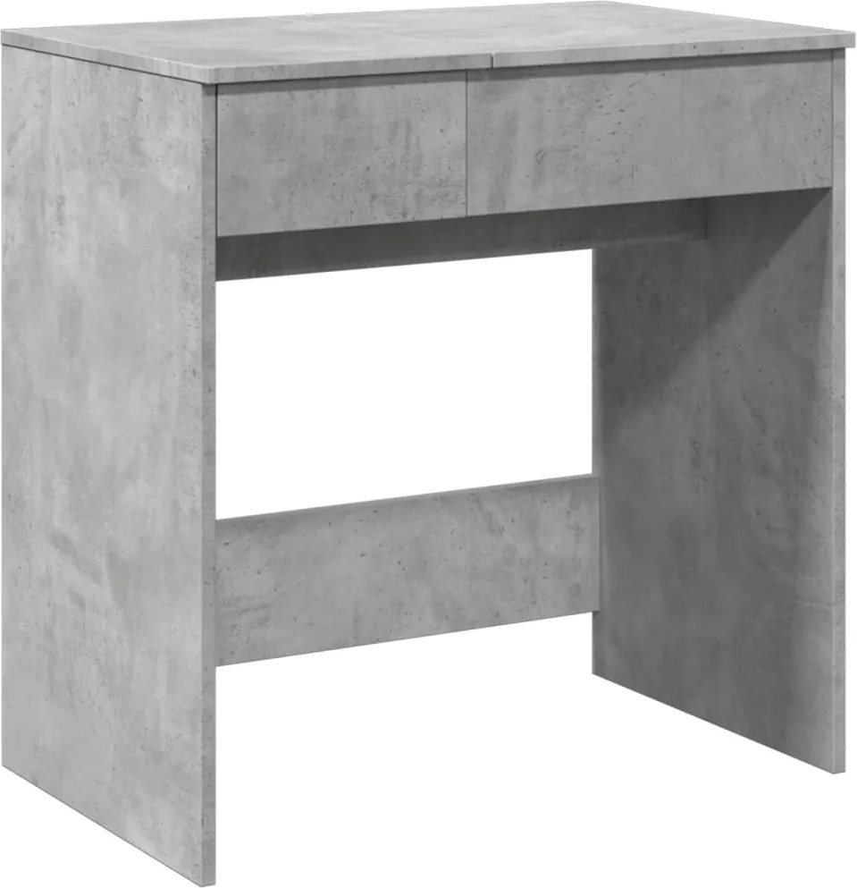vidaXL betonszürke fésülködőasztal tükörrel 73 x 46,5 x 120 cm