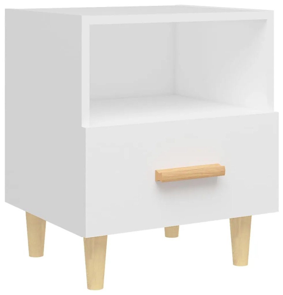 2 db fehér éjjeliszekrény 40 x 35 x 47 cm