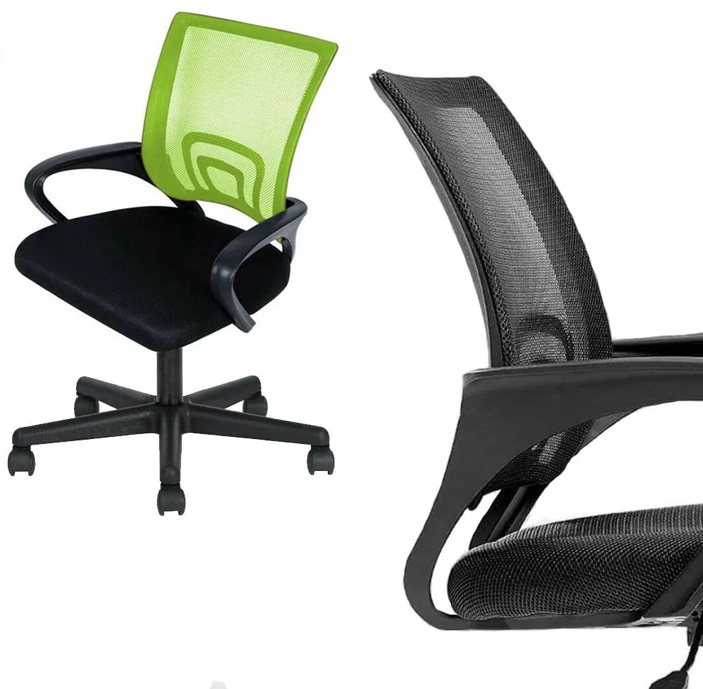 Karfás irodai forgószék több színben-zöld