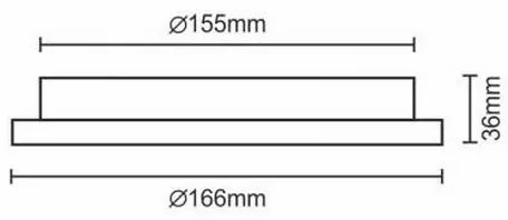 LED Beépíthető lámpa LED/12W/230V IP40
