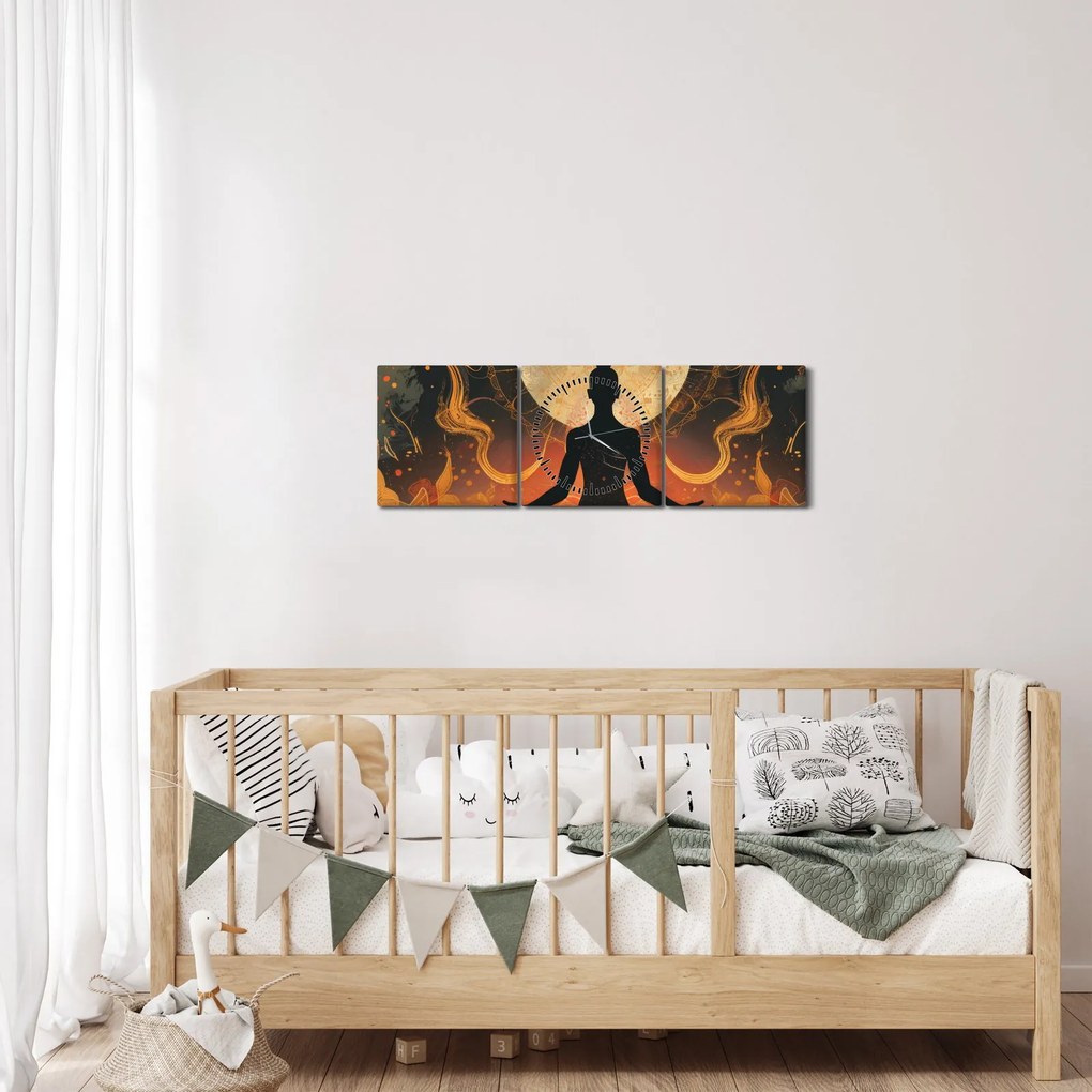 Kép - Meditáció (órával) (90x30 cm)