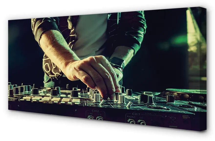 Canvas képek Konzol DJ fejhallgató 140x70 cm