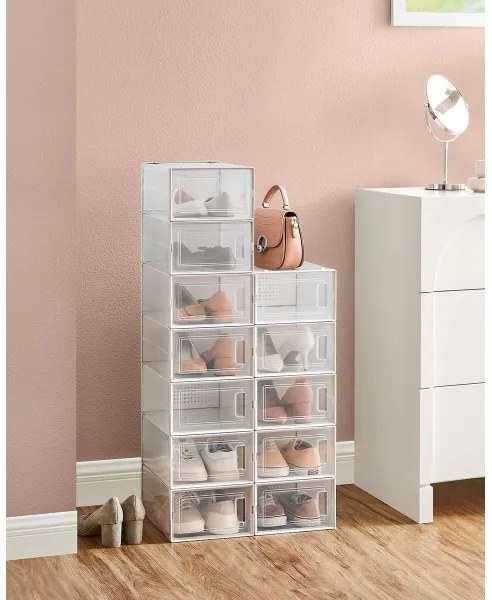 BOXIFY moduláris polc rekeszekkel, fehér