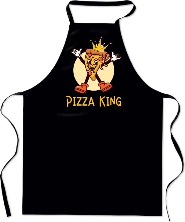 Nyomtatott Kötény Pizza King A pizza királya férfi ajándék apának