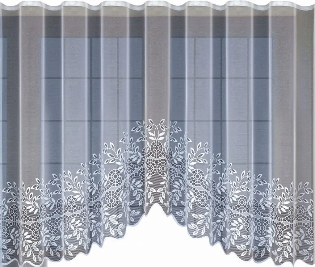 Mg Függöny ív 23862 jacquard 500x160cm kész lengyel szalaggal