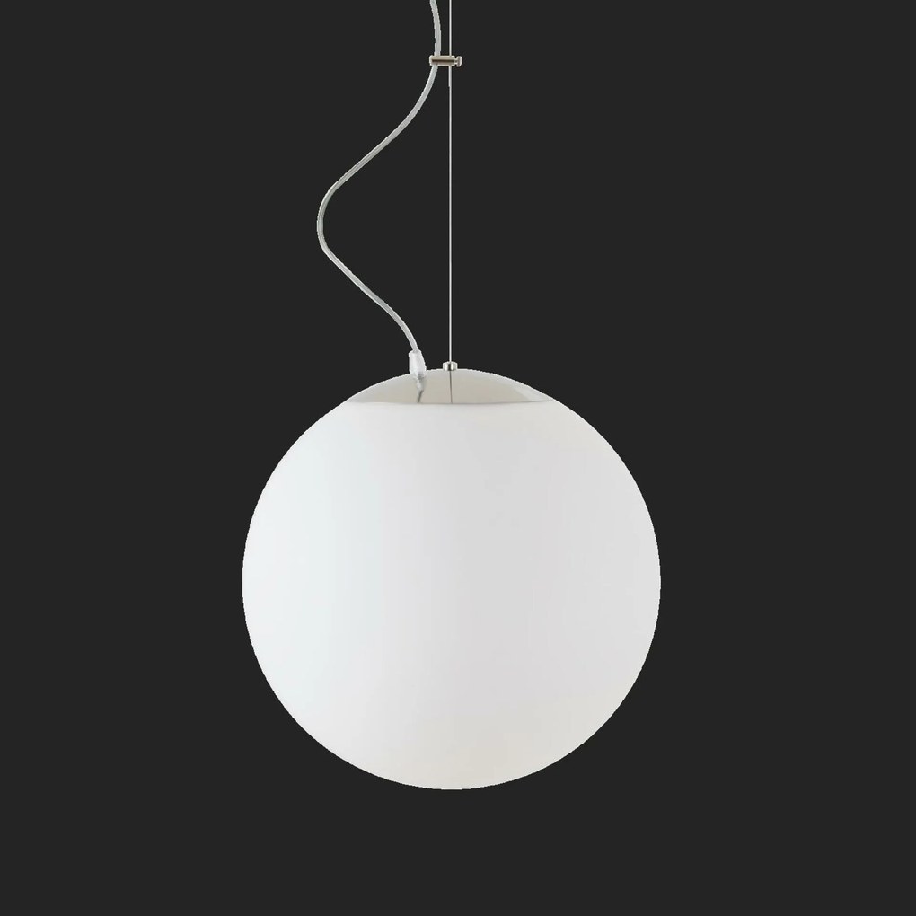 Osmont 70267 Isis L3 Pm-m Hp függesztett műanyag lámpa rozsdamentes acél polírozott fehér