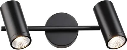 RENDL BOGARD II fali lámpa matt fekete 230V LED 2x5W 40° 3000K