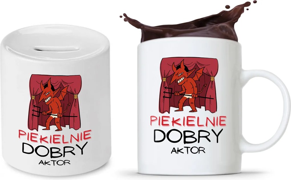 Színész Szett Színésznő Bögre Persely nyomott mintával