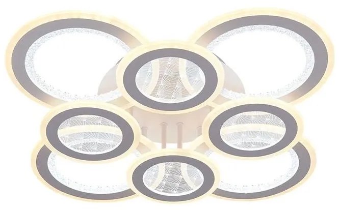 LED Dimmelhető felületre szerelhető csillár LED/200W/230V 3000-6500K + távirányítás