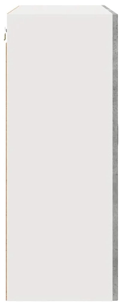 Fali konyhaszekrény Beton Szürke 80 x 31 x 80 cm Faanyag