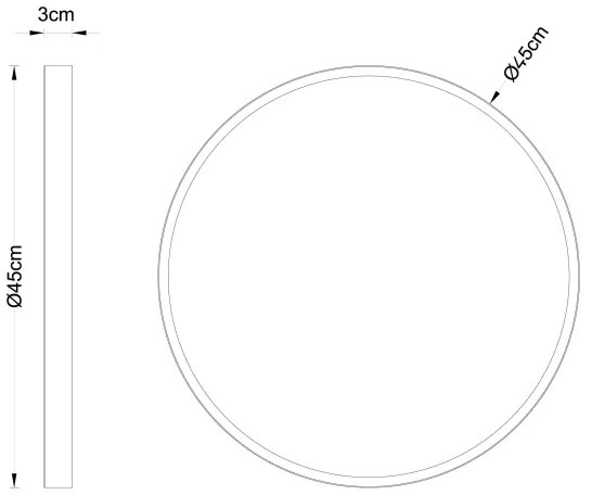 Globo 12381-30 - LED Mennyezeti lámpa TIBEY LED/30W/230V átm. 45 cm