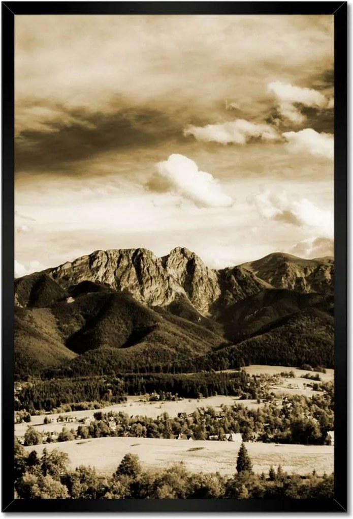 Poszterek keretben 40x60 Tátra Lengyel hegyek Kilátás