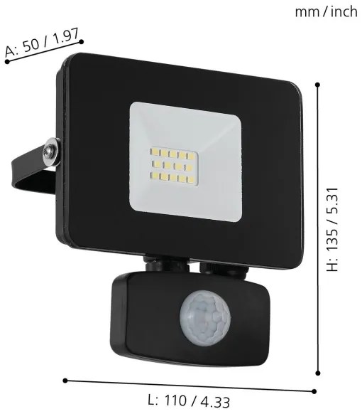 Eglo 97459 - LED Reflektor érzékelős FAEDO 3 LED/10W/230V