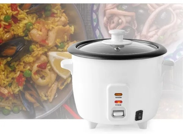 Nedis KARC06WT - Rizsfőző 300W/230V 0,6l fehér