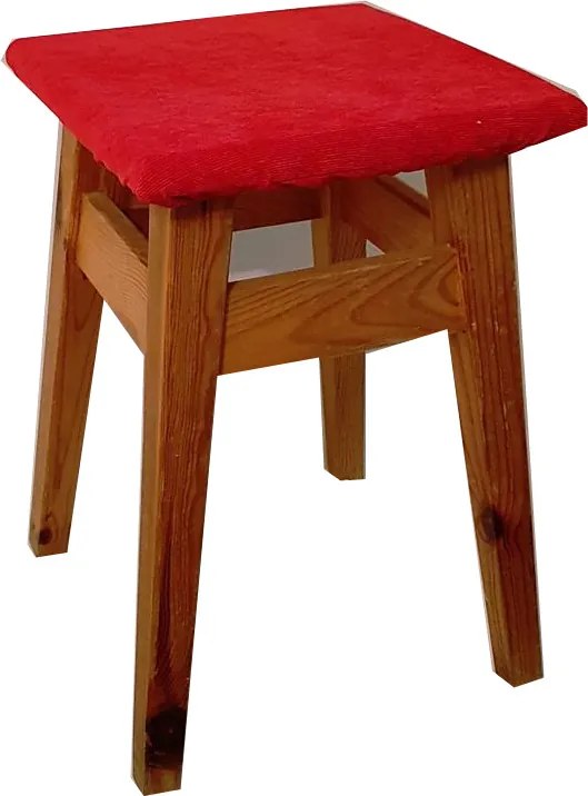 Stílusos szék- és zsámolyhuzat, piros ágytakaró nappaliba 37x37x5cm